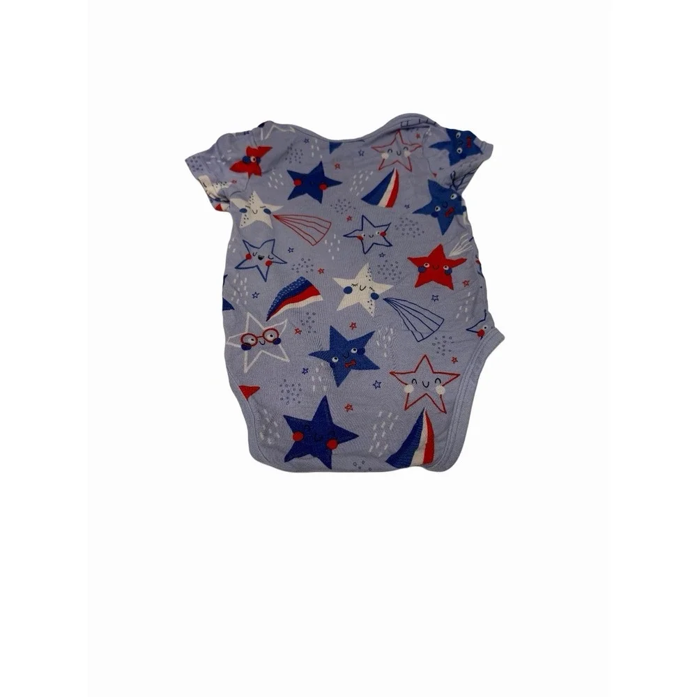Play By Little Sleepies Baby One Piece Blue Stars Size 3-6 Month